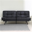 Afuera Living Contemporary Black Convertible Folding Sofa Bed