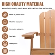 Afuera Living Brown Fade-Resistant Adirondack Chair with Cup Holder