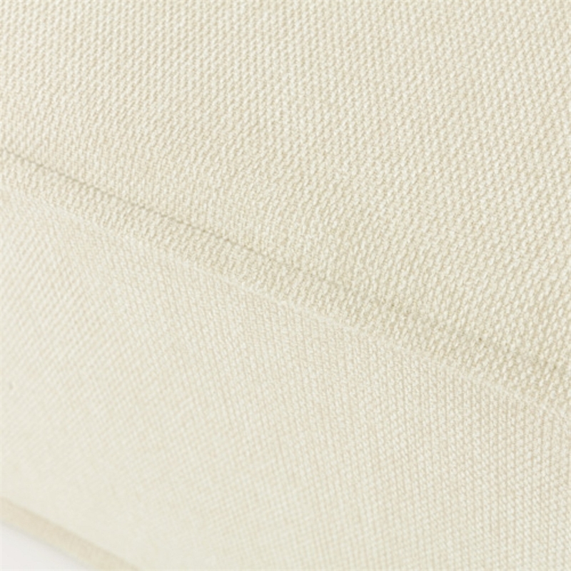 Afuera Living Contemporary 125-Inch Beige Chenille Chaise Lounge Sofa