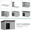 Afuera Living Gray Lockable Dog House for Small to Medium Pets