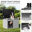 Afuera Living Gray Lockable Dog House for Small to Medium Pets