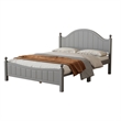 Afuera Living Contemporary Gray Solid Wood Queen Platform Bed