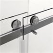 Afuera Living 60-76 Inch Silver Frameless Double Sliding Shower Door