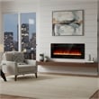 Afuera Living Contemporary 50-Inch Black Recessed Electric Fireplace