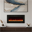Afuera Living Contemporary 42-Inch Black Recessed Electric Fireplace