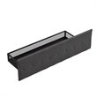 Afuera Living Gray Full Metal Storage Bed with Linen Upholstery