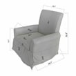 Afuera Living Cream Linen 360-Degree Swivel Barrel Accent Chair