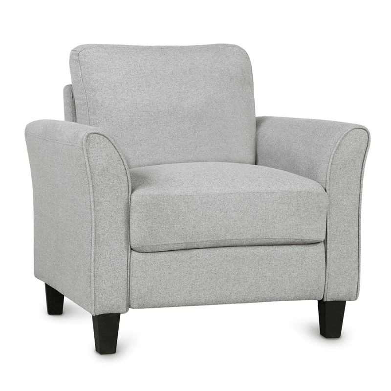 Afuera Living Contemporary Light Gray 3-Piece Linen Sectional Sofa Set