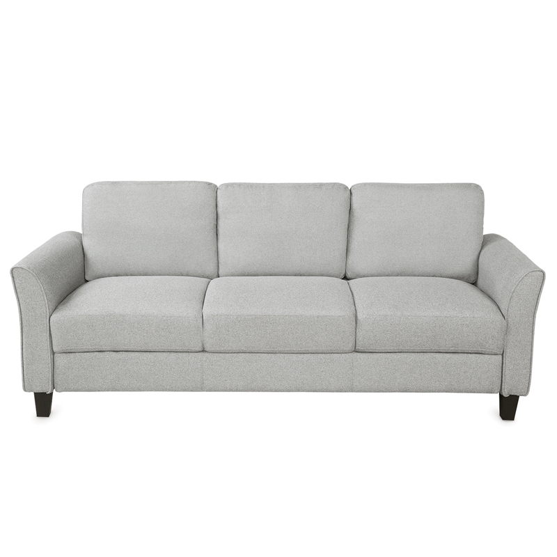 Afuera Living Contemporary Light Gray 3-Piece Linen Sectional Sofa Set