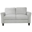 Afuera Living Contemporary Light Gray 3-Piece Linen Sectional Sofa Set