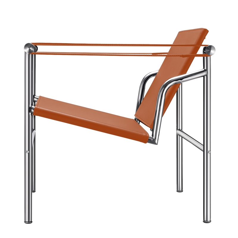 Afuera Living Amber Double-Layer Saddle Leather Accent Chair