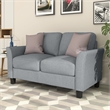 Afuera Living 3-Piece Linen Upholstered Sectional Sofa Set in Gray