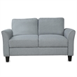 Afuera Living 3-Piece Linen Upholstered Sectional Sofa Set in Gray