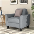 Afuera Living 3-Piece Linen Upholstered Sectional Sofa Set in Gray