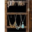 Afuera Living Lockable Wall-Mount LED Jewellery Mirror Cabinet 14.2x3.9x43.4