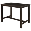 Afuera Living 4-Piece Espresso Counter Height Dining Set with Upholstered Bench