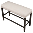 Afuera Living 4-Piece Espresso Counter Height Dining Set with Upholstered Bench