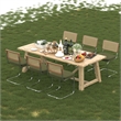 Afuera Living Stainless Steel Rattan & Velvet Dining Chairs Set of 2
