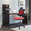 Afuera Living Red Velvet Fabric Swivel Office Task Chair with Adjustable Height