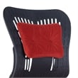 Afuera Living Red Velvet Fabric Swivel Office Task Chair with Adjustable Height