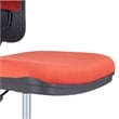 Afuera Living Red Velvet Fabric Swivel Office Task Chair with Adjustable Height