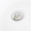 Afuera Living Contemporary White Freestanding Acrylic Soaking Bathtub