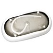 Afuera Living Contemporary White Freestanding Acrylic Soaking Bathtub