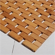 Afuera Living Contemporary Reversible Bamboo Shower Mat 20x28 Inches