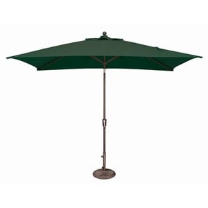 Afuera Living 120&quot Push Button Tilt Umbrella in Bronze/Forest Green