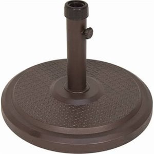 Afuera Living Modern Polycrete Umbrella Base in Bronze Finish