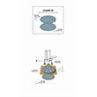 Afuera Living Modern Style Steel Wood Mount Kit in Bronze Finish