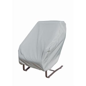 Afuera Living Protective Cover for Lounge Chair with Elastic in Gray