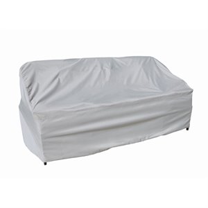 Afuera Living Polyester Protective Cover for Sofa with Elastic in Gray