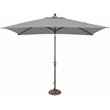 Afuera Living Push Button Tilt Umbrella in Bronze/Cast Silver