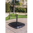 Afuera Living 4-Section Modern Resin Umbrella Base in Black Finish
