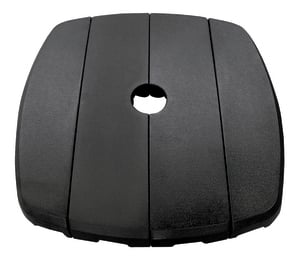 Afuera Living 4-Section Modern Resin Umbrella Base in Black Finish