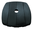 Afuera Living 4-Section Modern Resin Umbrella Base in Black Finish