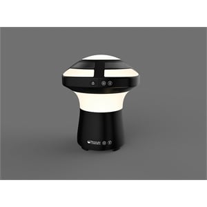 Afuera Living Dual Light & Sound Pod with Bluetooth Speaker in Black