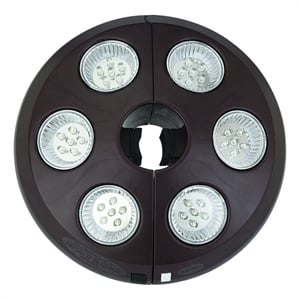 Afuera Living 36 LED Rechargeable Patio Umbrella Light in Bronze