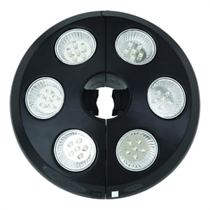 Afuera Living 36 LED Rechargeable Patio Umbrella Light in Black