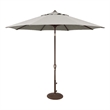 Afuera Living 9' Octagonal Auto Tilt Patio Umbrella in Bronze/Silver