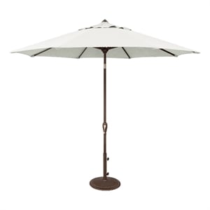 Afuera Living 9' Octagonal Auto Tilt Patio Umbrella in Bronze/Natural