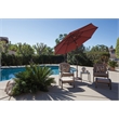 Afuera Living 9' Octagonal Auto Tilt Patio Umbrella in Anthracite/Spa