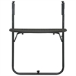 Afuera Living Steel Foldable Balcony Table with Woven Design in Brown