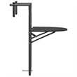 Afuera Living Steel Foldable Balcony Table with Woven Design in Brown
