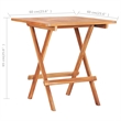 Afuera Living Solid Teak Wood Folding Bistro Table with Rustic Finish