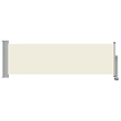 Afuera Living Cream and Grey Retractable Side Awning
