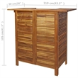 Afuera Living Solid Acacia Bar Table Set with 2 Chairs in Brown