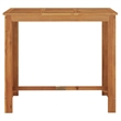 Afuera Living Garden Bar Table Solid Acacia Wood Natural Finish
