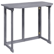 Afuera Living Folding Balcony Table in Solid Gray Acacia Wood